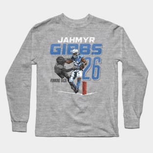 Jahmyr Gibbs Detroit Stiff Arm Long Sleeve T-Shirt